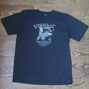 VISSLA Youth Black Graphic Tee with White Print